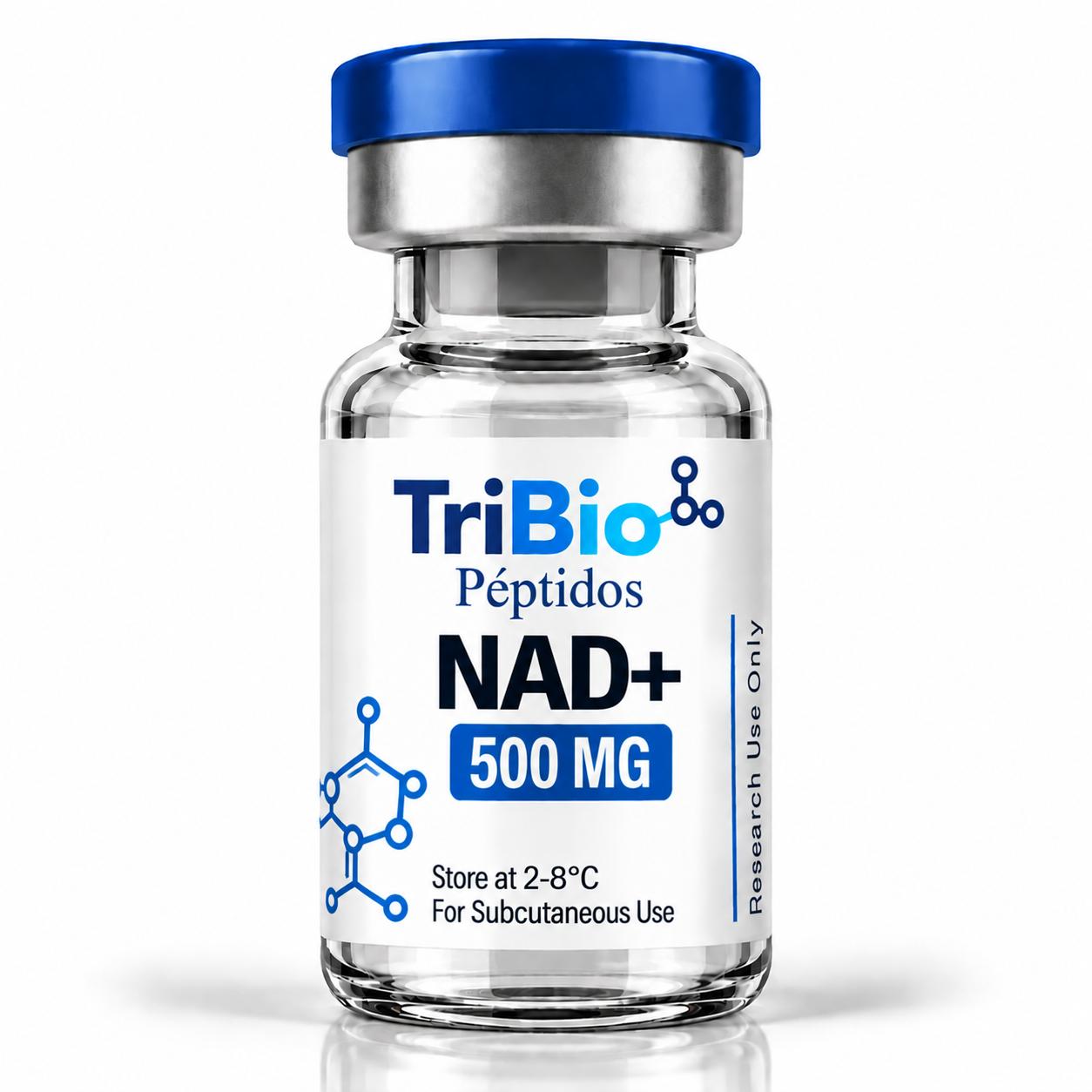 Presentación NAD más 500 mg de TriBio Péptidos